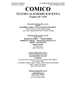TEATRO ALIGHIERI COMICO 2017-2018 cartellone