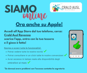 APP CRALD ORA ANCHE SU APPLE!