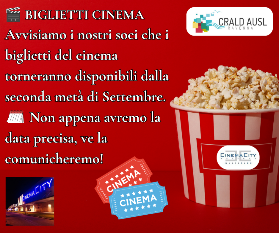 Biglietti del cinema presto disponibili!