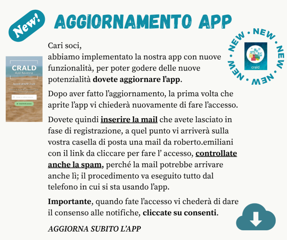 Aggiornamento App – Importante