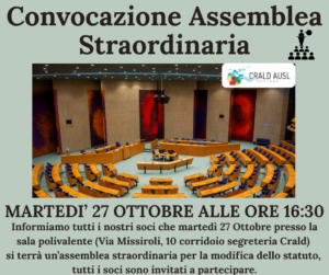 Assemblea straordinaria dei soci